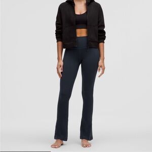 Lululemon Align High Rise Mini Flared Pant 28 inch Navy Blue Nulu Stretch Sz 14